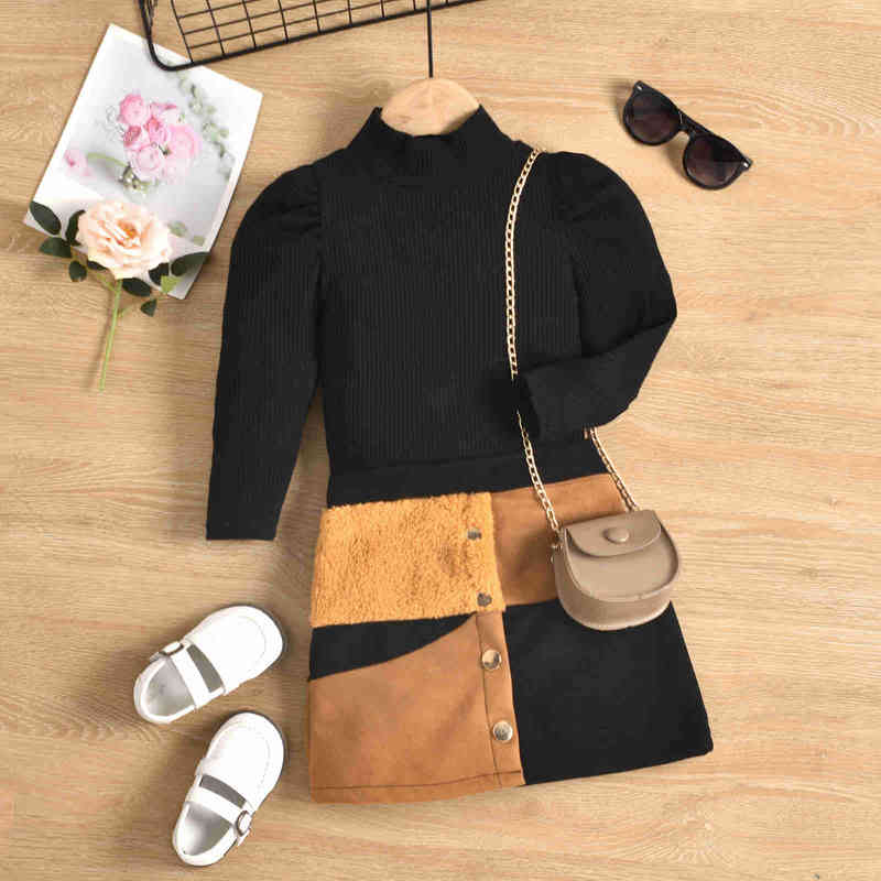 Citgeett Autumn Kids Girls Clothing Sets Turtleneck Long Sleeve Sweater Tops at Patchwork Fur A-line Skirts Spring Suit J220712, Red
Citgeett Autumn Kids Girls Clothing Sets Turtleneck Long Sleeve Sweater Tops at Patchwork Fur A-line Skirts Spring Suit J220712, Red