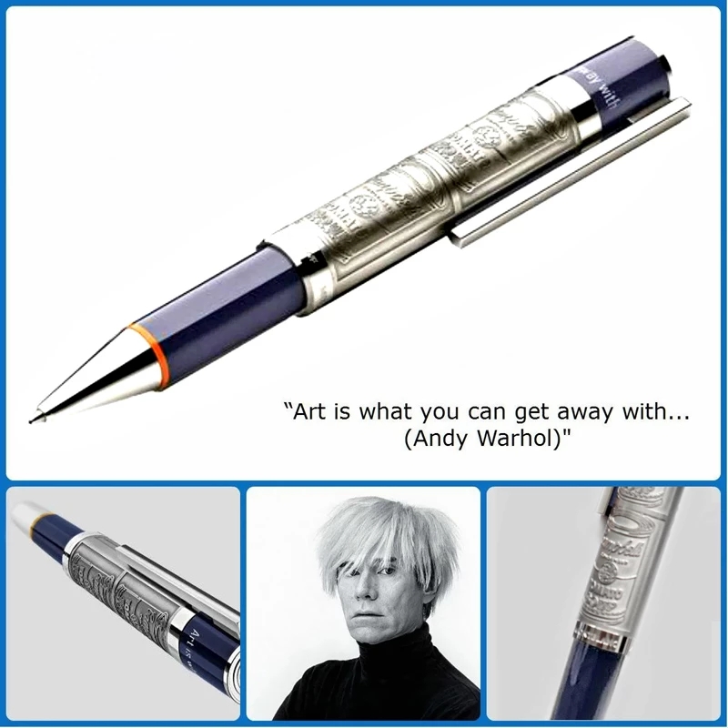 YAMALANG Limited Special Edition Andy Warhol Ballpoint pen Reliefs Barrel Metal Ball point pens Gift Perfect for Men and Women
YAMALANG Limited Special Edition Andy Warhol Ballpoint pen Reliefs Barrel Metal Ball point pens Gift Perfect for Men and Women