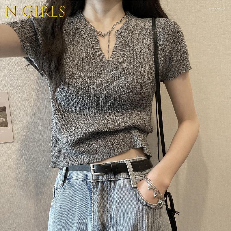 Women's Sweaters Pullovers Women Slim Short Sleeve Pure Stylish Ulzzang Spring Sexy Girl Crop Sweater Kpop Teenagers High Street V-neck Nave, Gray
Women's Sweaters Pullovers Women Slim Short Sleeve Pure Stylish Ulzzang Spring Sexy Girl Crop Sweater Kpop Teenagers High Street V-neck Nave, Gray