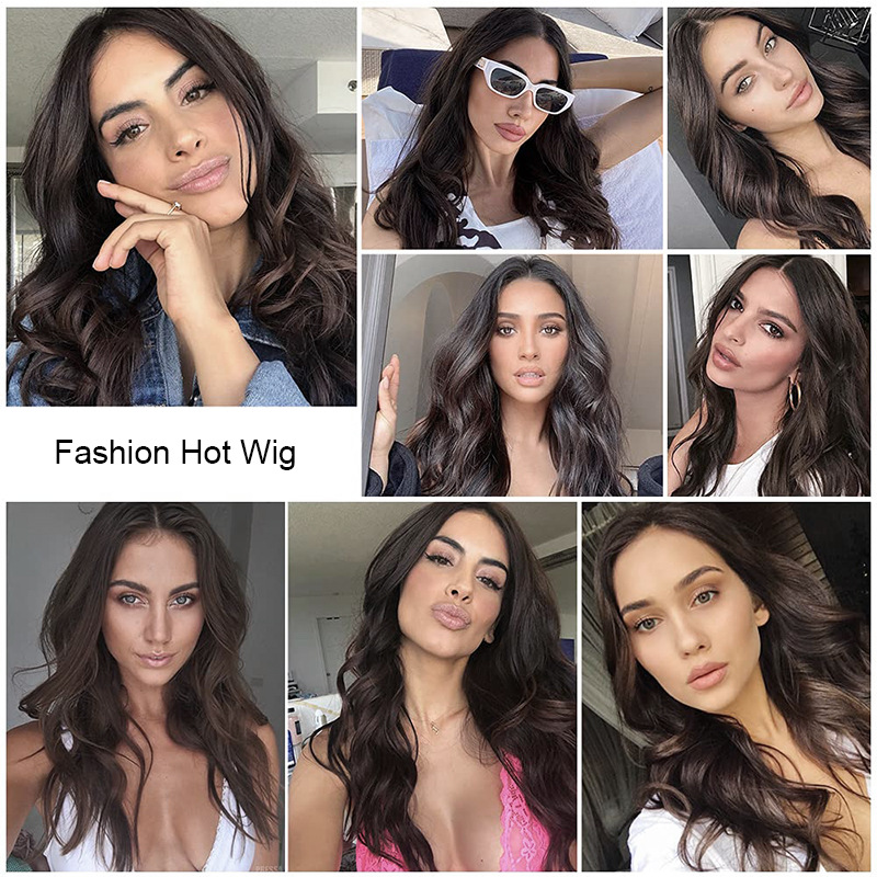 18inch Fashion Woman's Lace Front Big Wave Synthetic Hair Wig