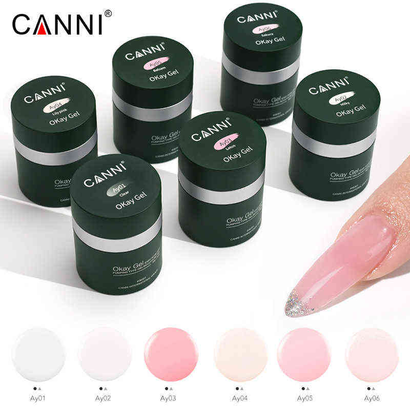 NXY Nail Gel Canni New Arrival 30g Okay Self Leveling Nude Color Camouflage Air Pump Extension Varnish Semi Permanent 0328