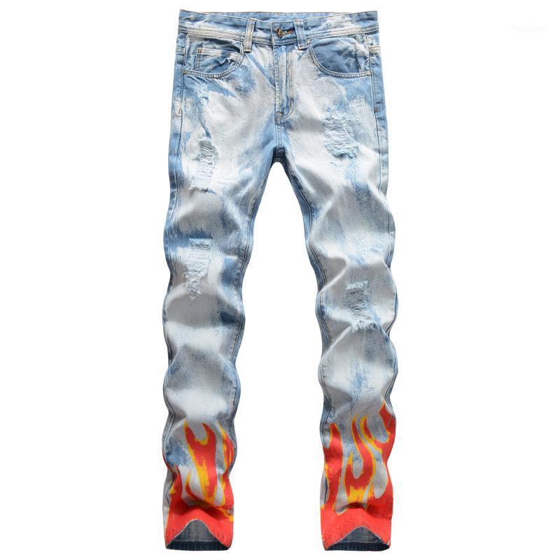 Spring Jeans Pants Men Big Size 42 Party Club Masculina Hip Hop Red Flame Digital Print Slim Fit Straight Men's, Pictur
Spring Jeans Pants Men Big Size 42 Party Club Masculina Hip Hop Red Flame Digital Print Slim Fit Straight Men's, Pictur