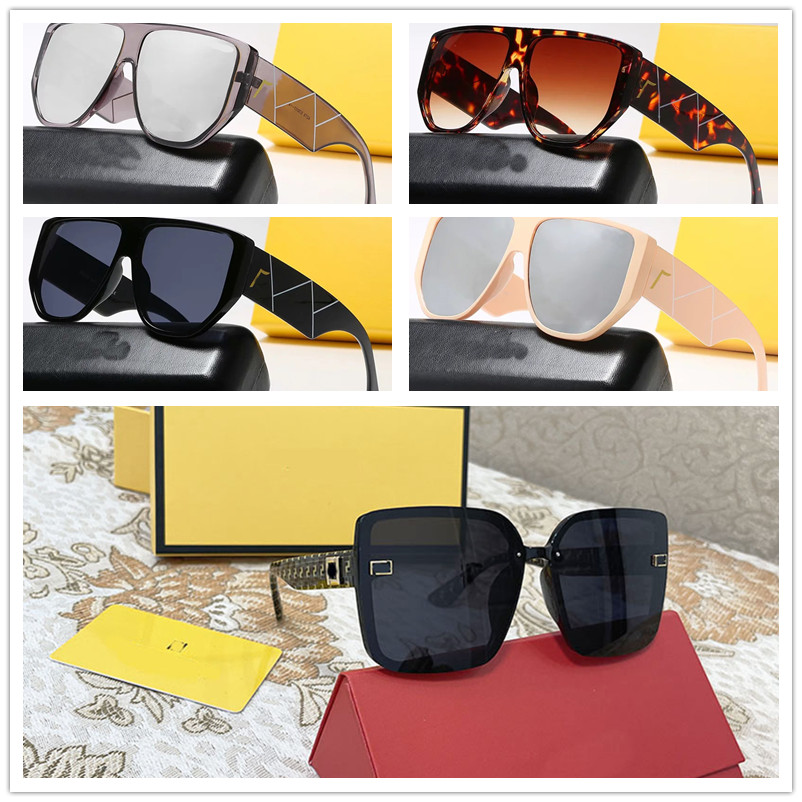 Mens Womens Sunglasses Fashion Frank Man eyeglass Square Protection Glass UV 400 sunglass Lenses Eyewear Woman Eyeglasses with Red Line stickers