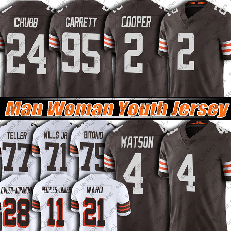 4 Deshaun Watson Jersey Football Brown 2 Amari Cooper 24 Nick Chubb Myles Garrett Jerseys Chase Winovich Donovan Peoples-Jones Jeremiah Owusu-Koramoah Denzel Ward, Man custom jersey (bl)
4 Deshaun Watson Jersey Football Brown 2 Amari Cooper 24 Nick Chubb Myles Garrett Jerseys Chase Winovich Donovan Peoples-Jones Jeremiah Owusu-Koramoah Denzel Ward, Man custom jersey (bl)