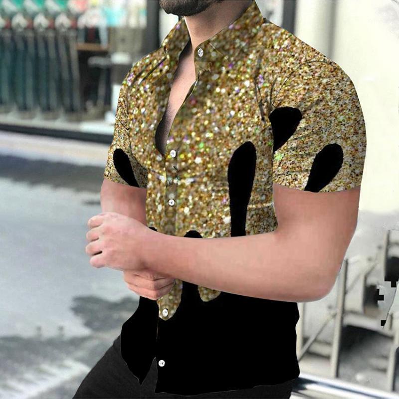 Men's Casual Shirts Men Turn-down Collar Buttoned Shirt Print Short Sleeve Tops Men's Clothing Social Cardigan Fashion Plus SizeMen's, Dx-1433
Men's Casual Shirts Men Turn-down Collar Buttoned Shirt Print Short Sleeve Tops Men's Clothing Social Cardigan Fashion Plus SizeMen's, Dx-1433