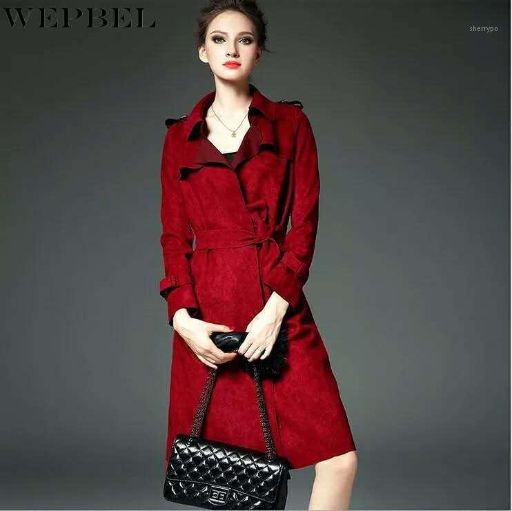 Women' Trench Coats WEPBEL Coat Autumn Winter Slim Solid Color Stitching Lace-up Long Sleeve Turn-down Collar Cardigan, Gray
Women' Trench Coats WEPBEL Coat Autumn Winter Slim Solid Color Stitching Lace-up Long Sleeve Turn-down Collar Cardigan, Gray