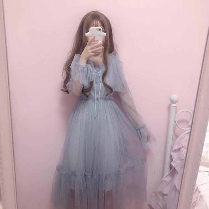 Casual Dresses 2022 Spring Autumn Long Sleeve Dress Women Elegant Mesh Patchwork Chic Sequins Sweet Kawaii Birthday Party Y524, Black;gray
Casual Dresses 2022 Spring Autumn Long Sleeve Dress Women Elegant Mesh Patchwork Chic Sequins Sweet Kawaii Birthday Party Y524, Black;gray