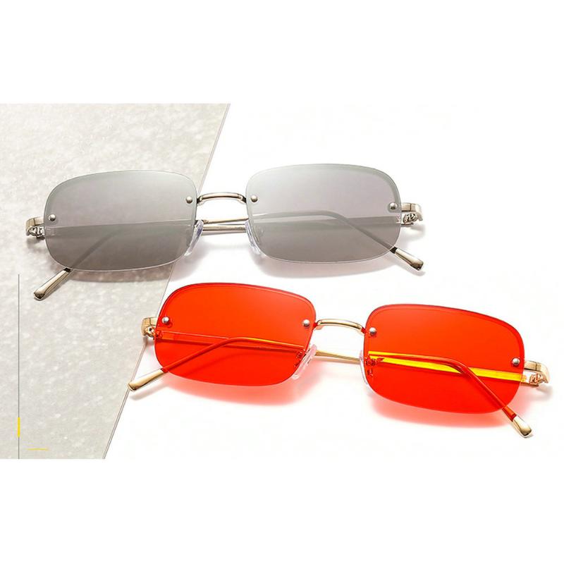 Sunglasses Small Rectangle Women Rimless Square Sun Glasses Men Summer Style Female Metal Rack Retro UV Red Clear NXSunglasses
Sunglasses Small Rectangle Women Rimless Square Sun Glasses Men Summer Style Female Metal Rack Retro UV Red Clear NXSunglasses