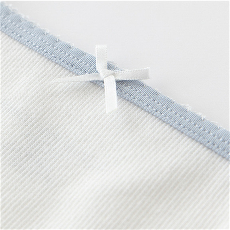 PUWD Sweet Girls Slim Solid Bow Camis Summer Fashion Ladies White Sleeveless Streetwear Short Tops Women Chic Crop Top 220325