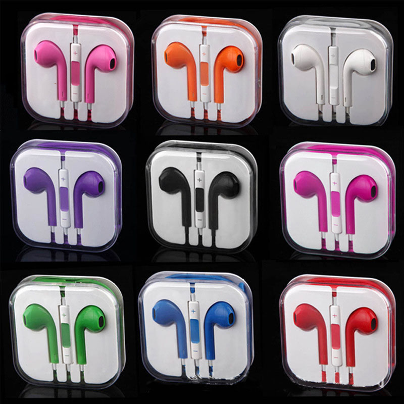 Colorful iphone 3.5mm Earphones Headphone With volume control and mic for Apple iPhone 5 6 7 8 X Headphones Headset Handsfree Crystal Clear packaging, Mixed color
Colorful iphone 3.5mm Earphones Headphone With volume control and mic for Apple iPhone 5 6 7 8 X Headphones Headset Handsfree Crystal Clear packaging, Mixed color