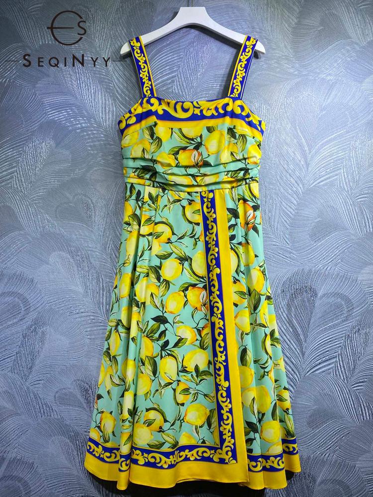 Casual Dresses Green Midi Dress Summer Spring Fashion Design Women Runway High Street Lemon Sicily Flower Print Strapless A-LineCasual, As pic
Casual Dresses Green Midi Dress Summer Spring Fashion Design Women Runway High Street Lemon Sicily Flower Print Strapless A-LineCasual, As pic