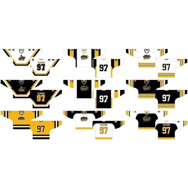 C26 Nik1 Cheap Customized 1981 82-1986 87 OHL Mens Womens Kids Black White Yellow Stiched North Bay Centennials s Ontario Hockey League Jerseys, As photo
C26 Nik1 Cheap Customized 1981 82-1986 87 OHL Mens Womens Kids Black White Yellow Stiched North Bay Centennials s Ontario Hockey League Jerseys, As photo