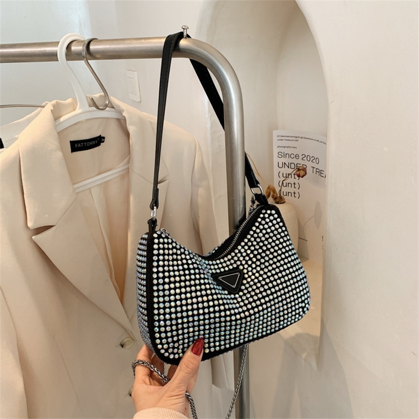 62% OFF 2022 trendy s Bag new Korean version single shoulder diagonal span bright drill underarm leisure chain women's bag dumpling mobile phone, Black
62% OFF 2022 trendy s Bag new Korean version single shoulder diagonal span bright drill underarm leisure chain women's bag dumpling mobile phone, Black
