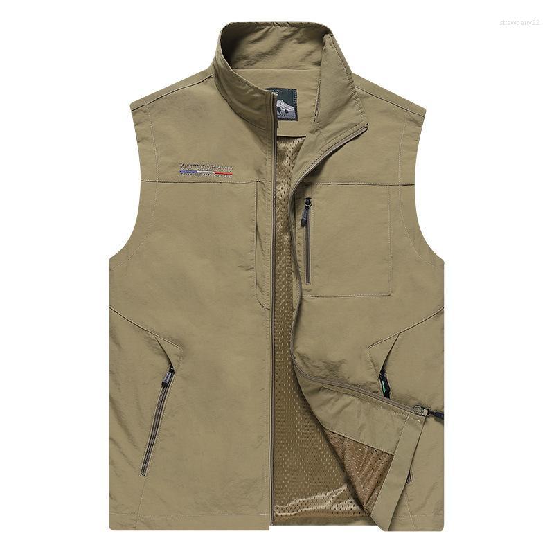Mens Vests Outdoor Hiking Fishing Quick-dry Sleeveless Jacket Multi-pockets Light-weight Functional Tactical Waistcoat Size M- Stra22, Khaki
Mens Vests Outdoor Hiking Fishing Quick-dry Sleeveless Jacket Multi-pockets Light-weight Functional Tactical Waistcoat Size M- Stra22, Khaki