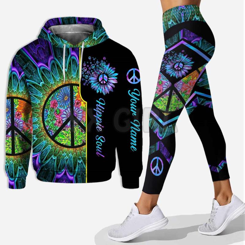 Women' Two Piece Pants Girl Hippie Soul Custom You Name Hoodie And Leggings Combo Outfit Yoga Fitness Legging Women 3D Printed ApparelWomen, Legging-2
Women' Two Piece Pants Girl Hippie Soul Custom You Name Hoodie And Leggings Combo Outfit Yoga Fitness Legging Women 3D Printed ApparelWomen, Legging-2