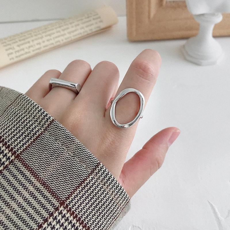 Cluster Rings Minimalist Irregular Resizable Silver Plated Ring Hollow Ellipse Gold Jewelry Geometric Loop Open Prevent AllergiesCluster
Cluster Rings Minimalist Irregular Resizable Silver Plated Ring Hollow Ellipse Gold Jewelry Geometric Loop Open Prevent AllergiesCluster