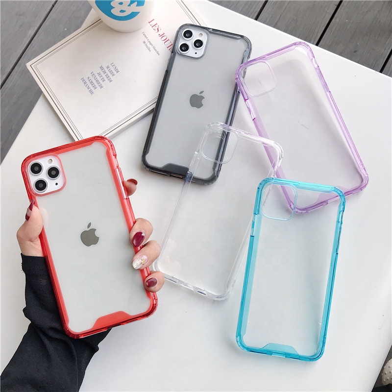 Military Grade Anti-Drop Cases Transparent Acrylic TPU Shockproof For iPhone 16 15 14 13 12 11 Pro XR XS Max X 8 Plus Samsung S21 S23 FE S22 S24 Ultra