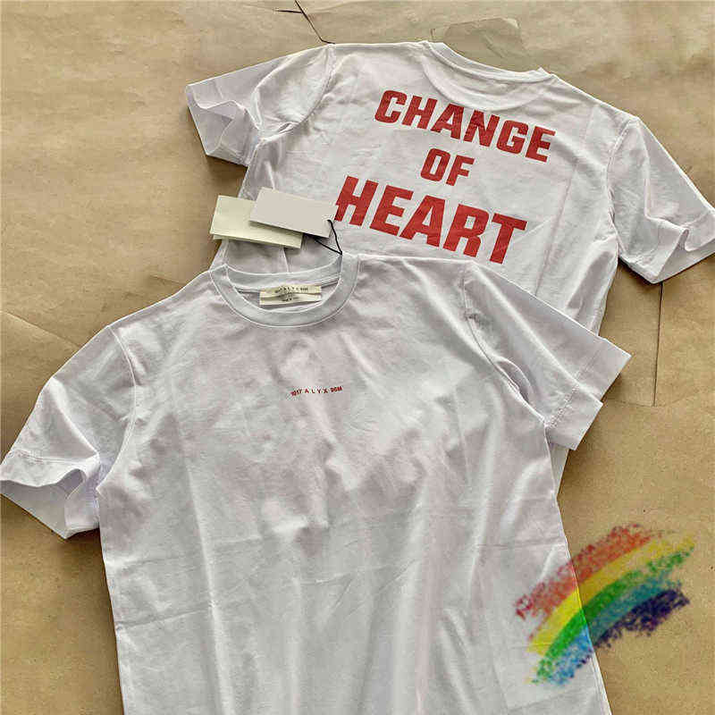 Red 1017 Alyx 9SM T-shirt Men Women Best Quality Change Of Heart Oversize Tops Tee Short SleeveT220721
Red 1017 Alyx 9SM T-shirt Men Women Best Quality Change Of Heart Oversize Tops Tee Short SleeveT220721