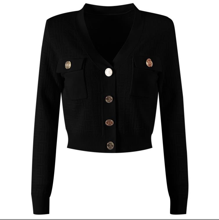 719 2022 Milan Runway Autumn Summer Brand Same Style Sweater Long Sleeve V Neck Striped Cardigan Black White High Quality Womens yl
719 2022 Milan Runway Autumn Summer Brand Same Style Sweater Long Sleeve V Neck Striped Cardigan Black White High Quality Womens yl