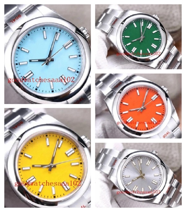 Version 41MM 36MM Wristwatch Silver Yellow Black Blue Green Red 124300 Wristwatches Cal.28134 Automatic Movement 316L Stainless Steel Strap Mens Watches
Version 41MM 36MM Wristwatch Silver Yellow Black Blue Green Red 124300 Wristwatches Cal.28134 Automatic Movement 316L Stainless Steel Strap Mens Watches