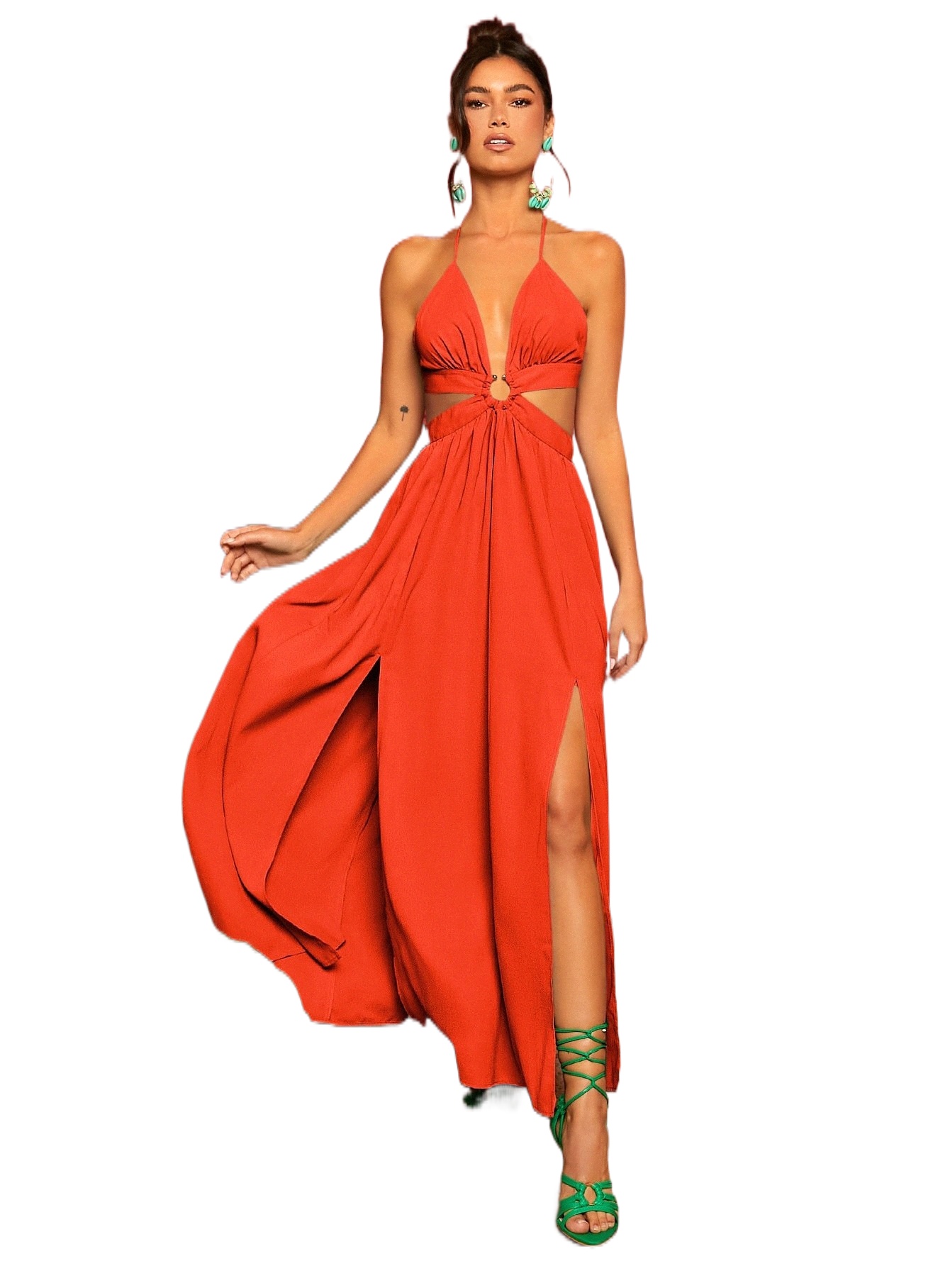 ring Linked Criss-cross Tie Backless M-slit Hem Maxi Dress T4dF#, Burnt orange
ring Linked Criss-cross Tie Backless M-slit Hem Maxi Dress T4dF#, Burnt orange