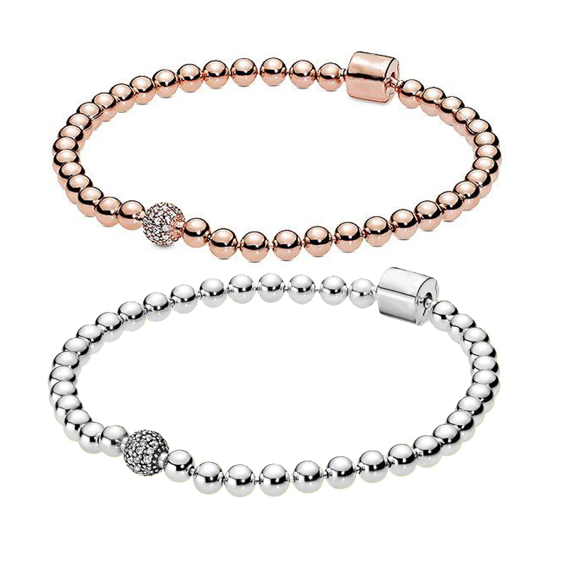 925 Sterling Silver Bracelet Beaded Strands Pavé Bead Bracelets fit Pandora Women Designer Fashion Luxury Jewelry Gifts With Original Box
925 Sterling Silver Bracelet Beaded Strands Pavé Bead Bracelets fit Pandora Women Designer Fashion Luxury Jewelry Gifts With Original Box