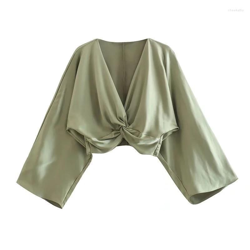 Women's Blouses & Shirts Huaxiafan Women's Fashion With Laced Satin Crop Vintage V Neck Wide Long Sleeves Chic BlousesWomen's Chee22, As picture
Women's Blouses & Shirts Huaxiafan Women's Fashion With Laced Satin Crop Vintage V Neck Wide Long Sleeves Chic BlousesWomen's Chee22, As picture