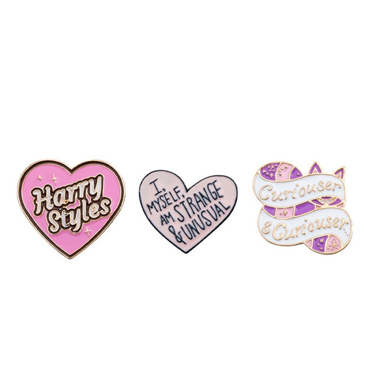 Customized Heart Ribbon Letter Bulk Enamel Pins Cartoon Badges Lovely Neckline Charms For Ladies Custom Hard Enamel Brooch 1094 D3
Customized Heart Ribbon Letter Bulk Enamel Pins Cartoon Badges Lovely Neckline Charms For Ladies Custom Hard Enamel Brooch 1094 D3