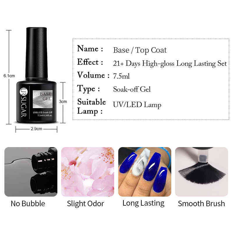 NXY Nail Gel Base No Wipe Matte Top Function Soak Off Led Uv Polish Long Lasting Art Varnish Manicure 0328