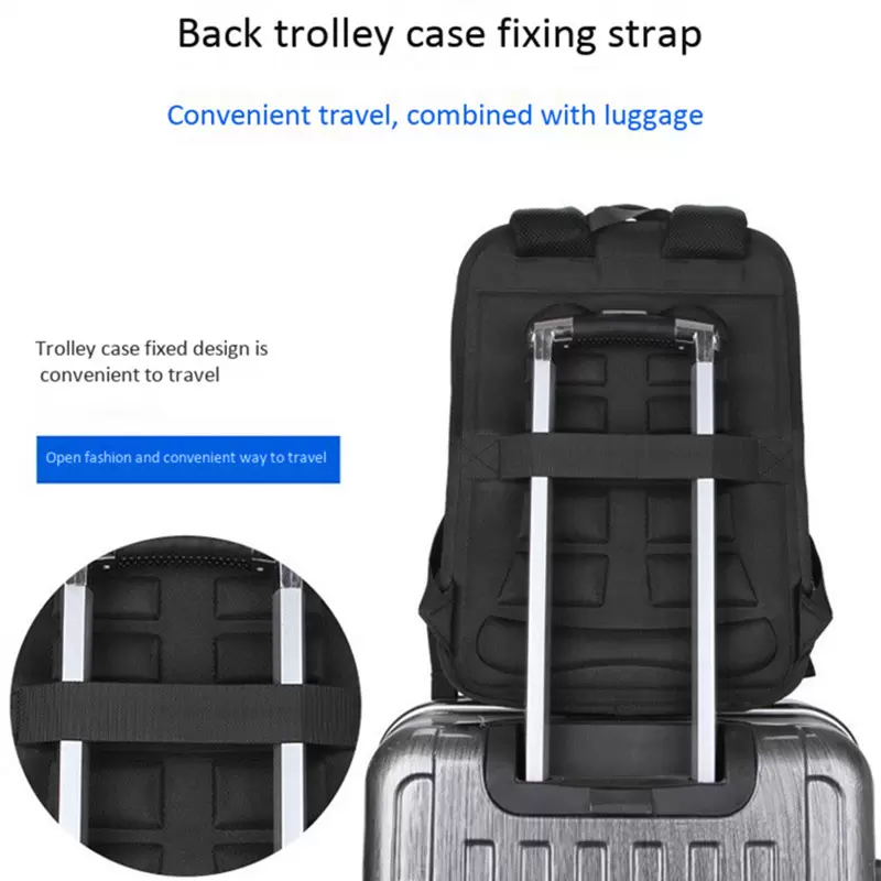 Business computer bag hard shell backpack waterproof handbag laptop tablet travel bags college student USB charging interface Storage school