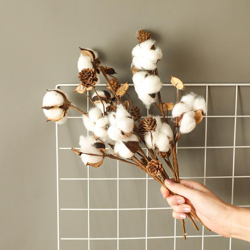 Decorative Flowers & Wreaths Natural Dried Pine Cone Cotton Home Decoration For Party DIY Wedding Hall Arrangement Po Props INS Style, White
Decorative Flowers & Wreaths Natural Dried Pine Cone Cotton Home Decoration For Party DIY Wedding Hall Arrangement Po Props INS Style, White