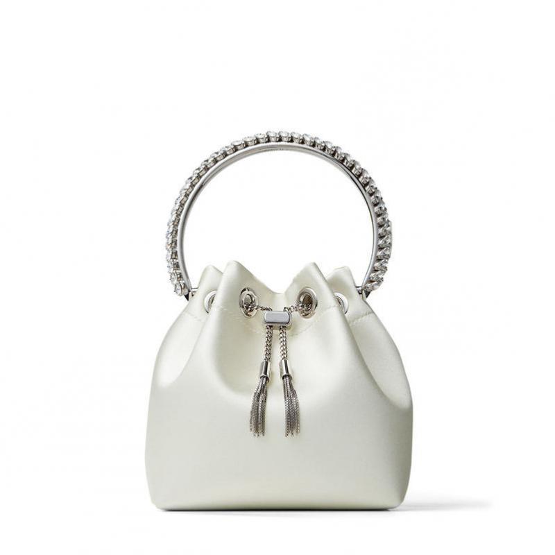 Evening Bags Shiny Dia-encrusted Rhinestones Messenger Water Ladies Bucket Bag Full Of Dias Shoulder Bright Dia HandbagEvening