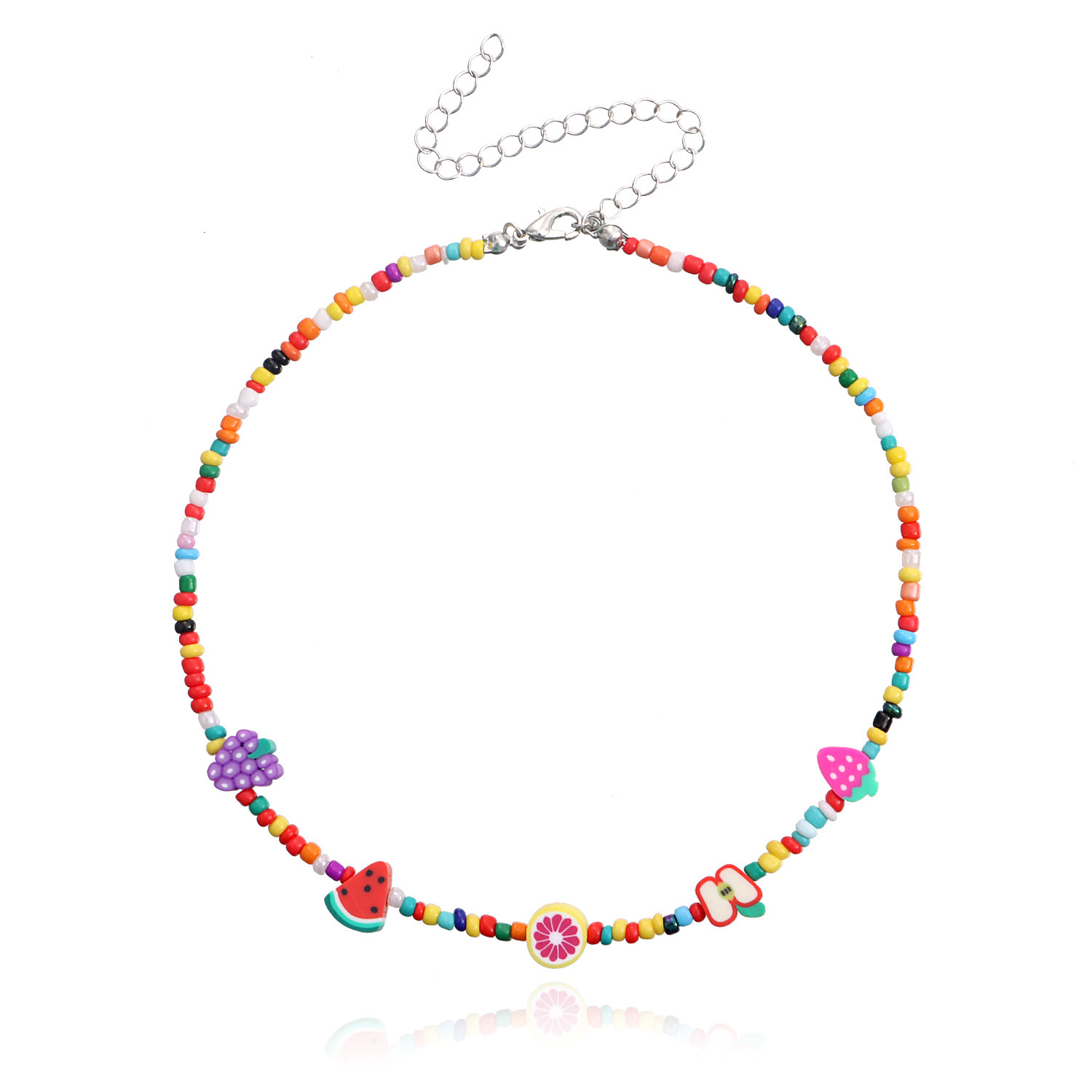 Choker Jewelry Personalized Color Fruit Rice Bead Necklace Female Fashion Cute Lemon Watermelon
Choker Jewelry Personalized Color Fruit Rice Bead Necklace Female Fashion Cute Lemon Watermelon