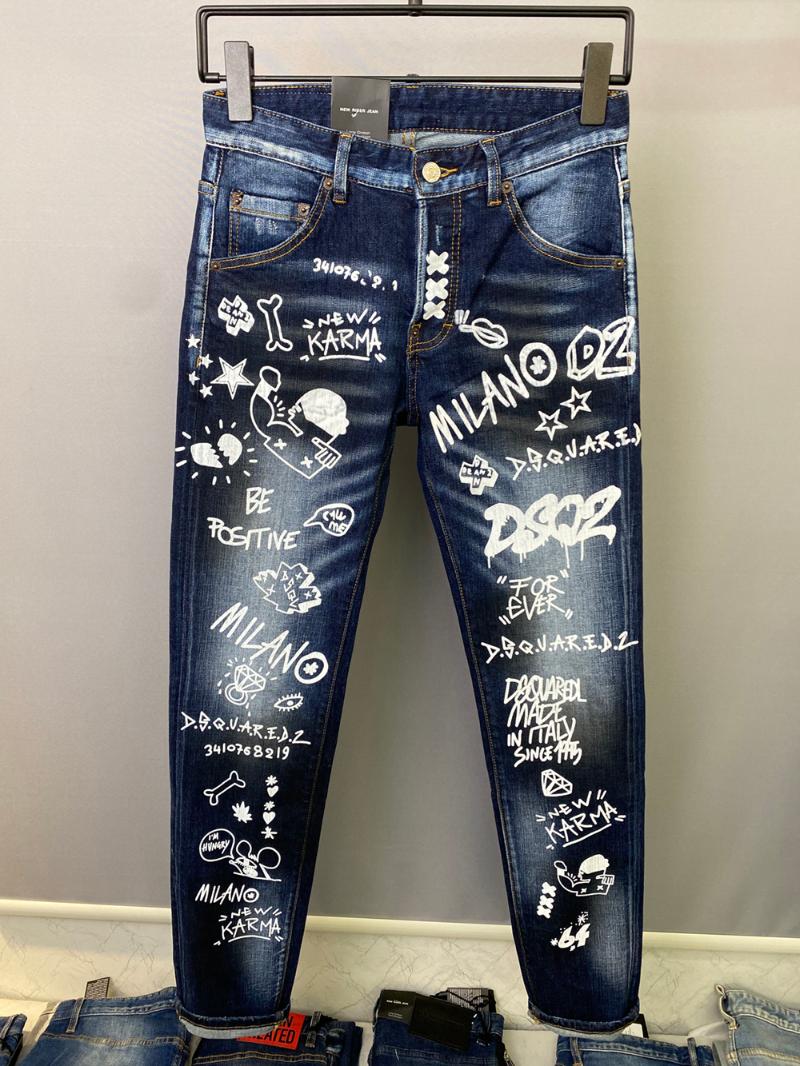 Men's Jeans Punk Style Brand Mens Pants Men Slim Stretch Denim Trousers Blue Hole Straight For MenMen's Men'sMen's, 9823
Men's Jeans Punk Style Brand Mens Pants Men Slim Stretch Denim Trousers Blue Hole Straight For MenMen's Men'sMen's, 9823