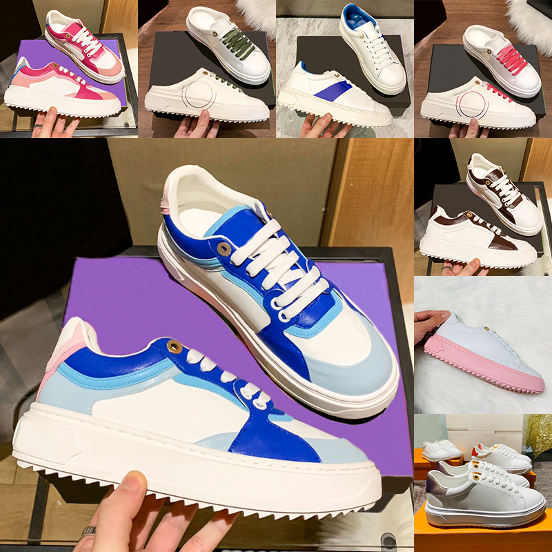 Fashion Time Out Calfskin Leather Sneaker women Casual Shoes Blue Multi White Pink embossed Open Back Fuchsia Khaki Green Sole Printed Luxury womens sneakers, No.23- double box
Fashion Time Out Calfskin Leather Sneaker women Casual Shoes Blue Multi White Pink embossed Open Back Fuchsia Khaki Green Sole Printed Luxury womens sneakers, No.23- double box