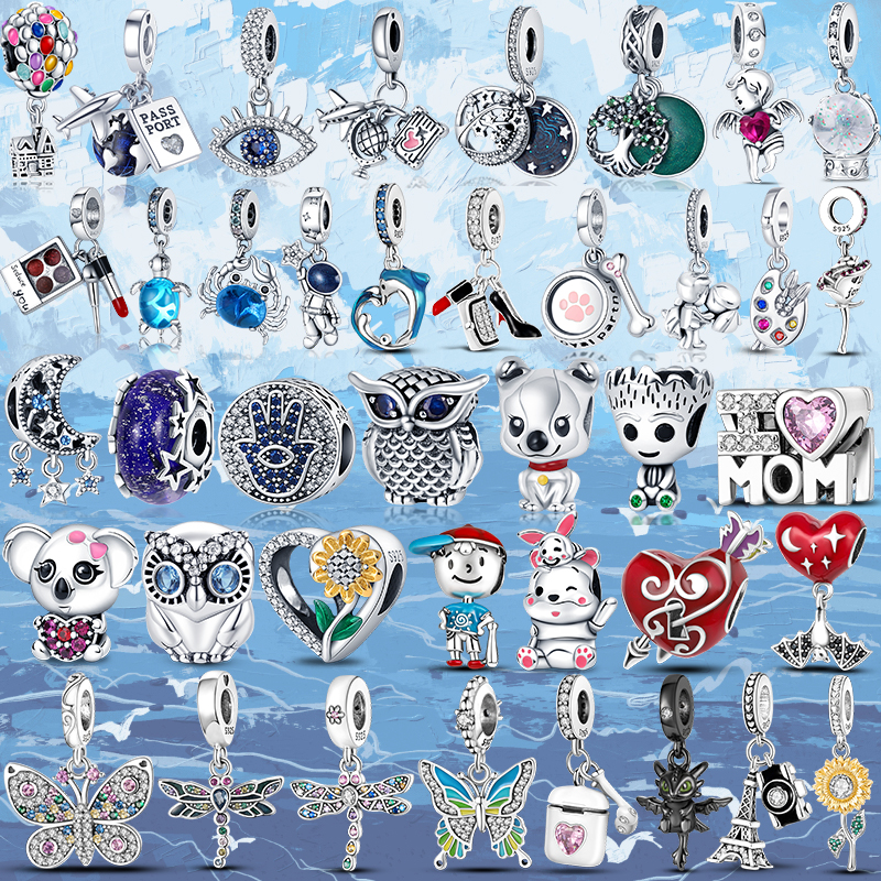 925 Sterling Silver Dangle Charm plata charms of ley Beads Bead Fit Pandora Charms Bracelet DIY Jewelry Accessories
925 Sterling Silver Dangle Charm plata charms of ley Beads Bead Fit Pandora Charms Bracelet DIY Jewelry Accessories