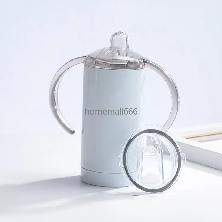 DIY 12oz Straight Sublimation tumbler Sippy Cup Lid Handles Stainless Steel Mug Baby Milk bottle AA, White
DIY 12oz Straight Sublimation tumbler Sippy Cup Lid Handles Stainless Steel Mug Baby Milk bottle AA, White