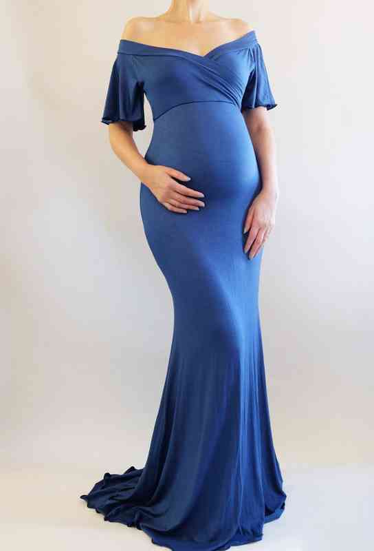Women Pregnants Maternity Photography Cooton V-Neck Shoulder Ruffles Solid Dress Bohemian Pregnants maternity dress Photography G220418, Navy blue
Women Pregnants Maternity Photography Cooton V-Neck Shoulder Ruffles Solid Dress Bohemian Pregnants maternity dress Photography G220418, Navy blue