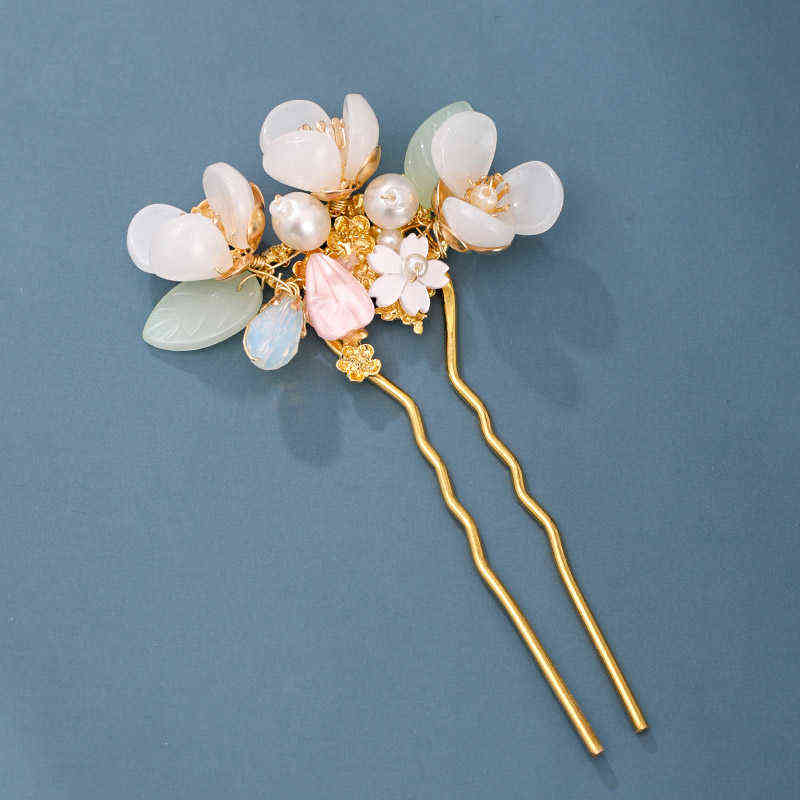 U Shaped Sticks High Fashion Handmade Vintage Simulated Pearls Wer Hairpins Bride Noiva Wedding Hair Accessories Jewelry Aa220321