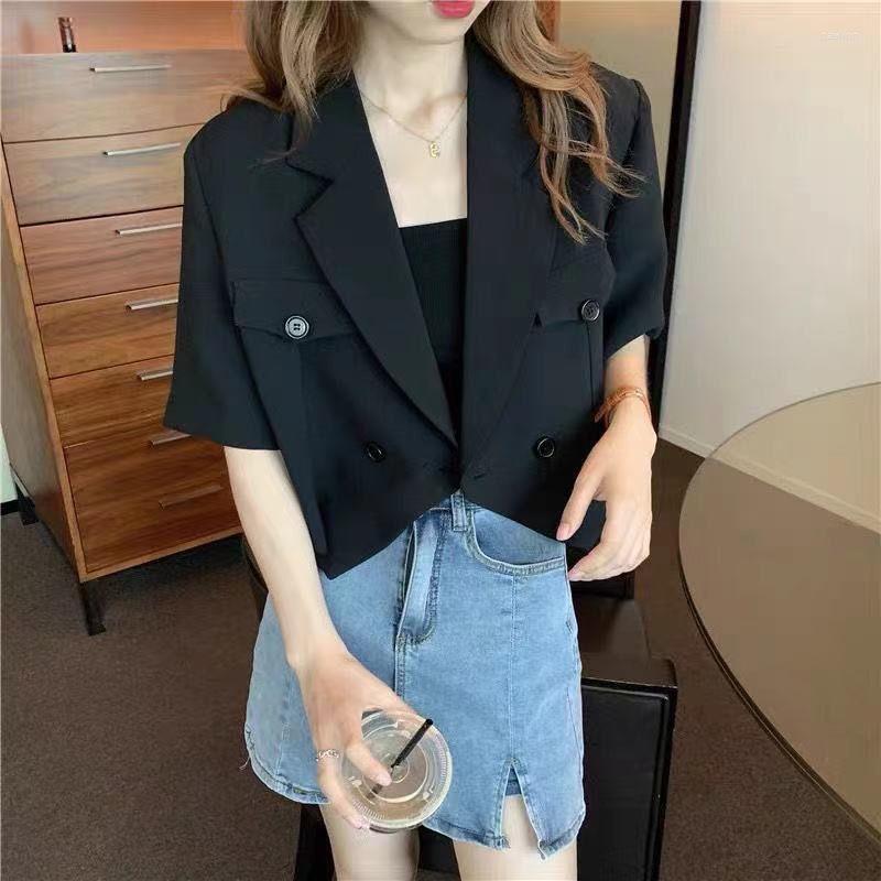 Women' Suits & Blazers Women Summer White Causal Tender Fashion Modern Notched Suit Ladies Chic Short Sleeve Crop Tops Solid All-match Work
Women' Suits & Blazers Women Summer White Causal Tender Fashion Modern Notched Suit Ladies Chic Short Sleeve Crop Tops Solid All-match Work