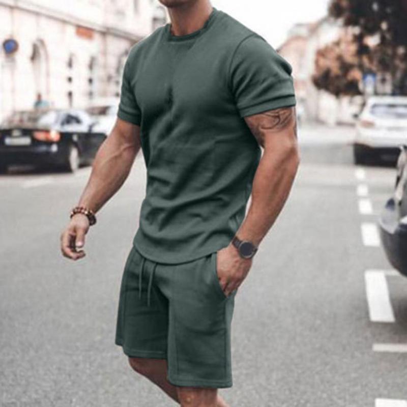 Men's Tracksuits Simple 2 Pcs/Set O Neck Deep Crotch Men Tracksuit Two-piece Mid Waist Daily ClothingMen's, Blue
Men's Tracksuits Simple 2 Pcs/Set O Neck Deep Crotch Men Tracksuit Two-piece Mid Waist Daily ClothingMen's, Blue