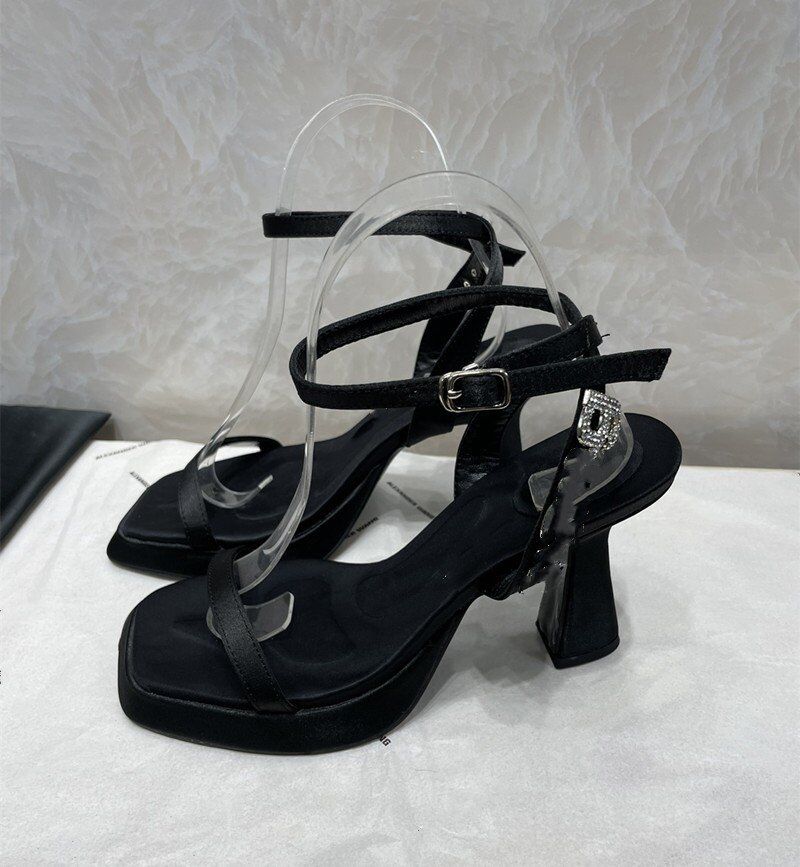 Dress Shoes waterproof platform Aw square head forged face sandals women's middle heel open toe Lace-Up one-line buckle with Rhinestone letter, Black
Dress Shoes waterproof platform Aw square head forged face sandals women's middle heel open toe Lace-Up one-line buckle with Rhinestone letter, Black