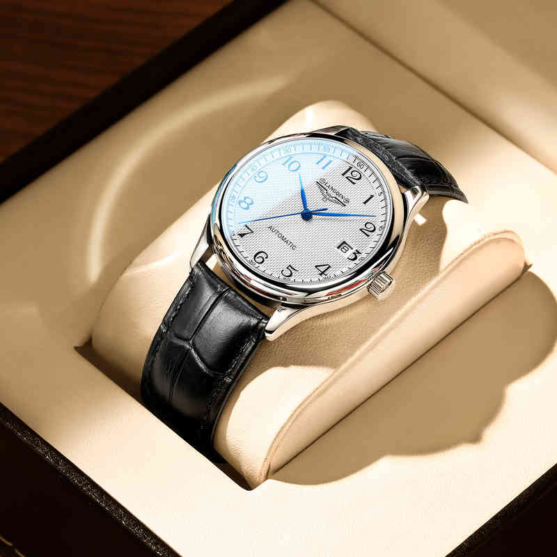 Official website brand henggu Longin overseas Swiss famous men's automatic mechanical watch leisure waterproof, Silver white brown belt
Official website brand henggu Longin overseas Swiss famous men's automatic mechanical watch leisure waterproof, Silver white brown belt