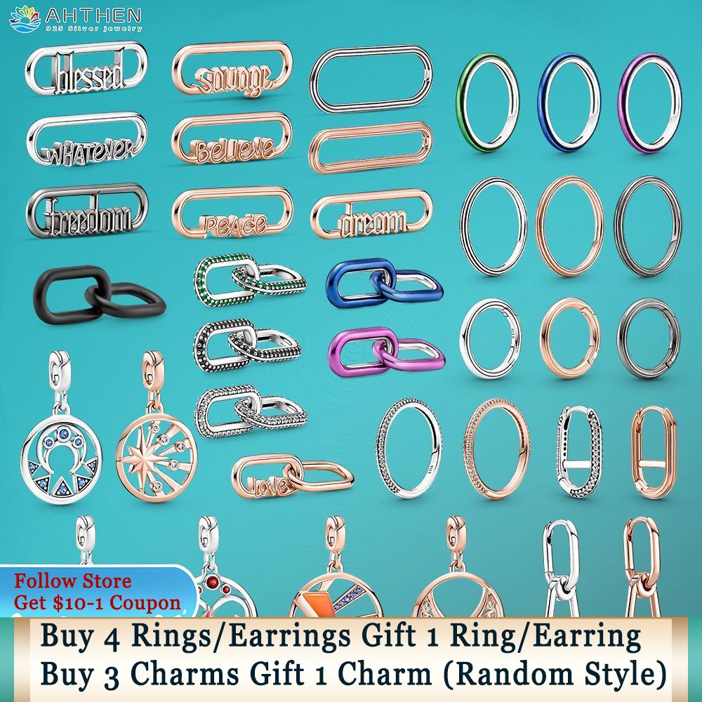 925 Silver Fit Pandora Charm 925 Bracelet Me Rings Round Connector Word Link Medallion charms set Pendant DIY Fine Beads Jewelry
925 Silver Fit Pandora Charm 925 Bracelet Me Rings Round Connector Word Link Medallion charms set Pendant DIY Fine Beads Jewelry