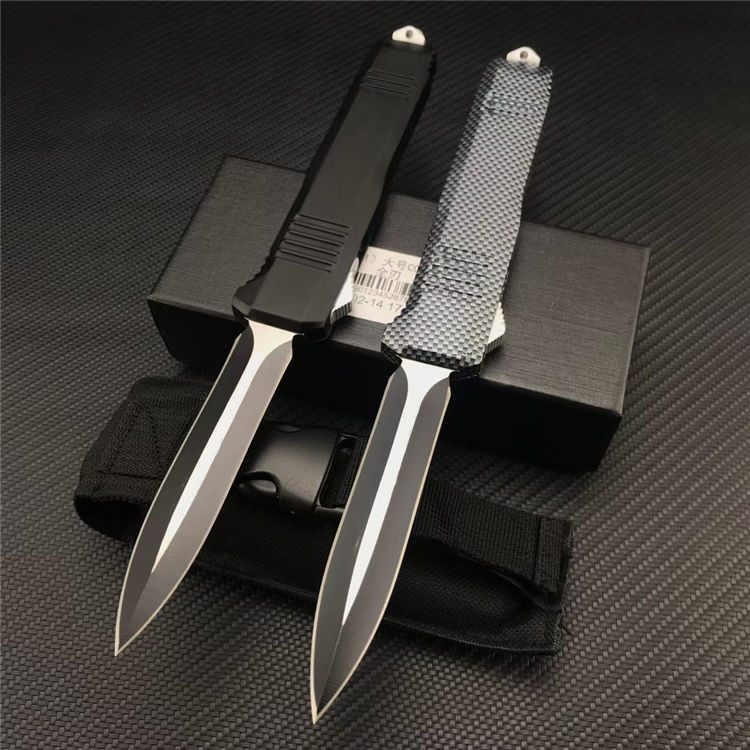 newest Benchmade C07 Double front straight out automatic knife 440C Blade Zinc alloy surface carbon brazing coating Handle outdoor camping Tactical knives UT85
newest Benchmade C07 Double front straight out automatic knife 440C Blade Zinc alloy surface carbon brazing coating Handle outdoor camping Tactical knives UT85