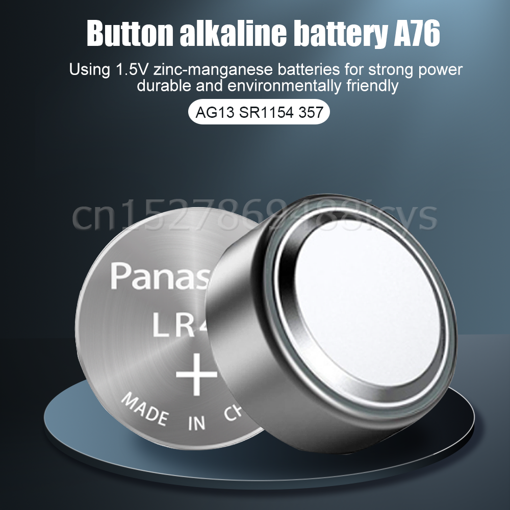 10PCS/lot LR44 A76 LR 44 AG13 LR1154 SR1154 SR44 SR44SW SR44W GP76 1.5V Alkaline Batteries For Calculator Toy Watch
10PCS/lot LR44 A76 LR 44 AG13 LR1154 SR1154 SR44 SR44SW SR44W GP76 1.5V Alkaline Batteries For Calculator Toy Watch