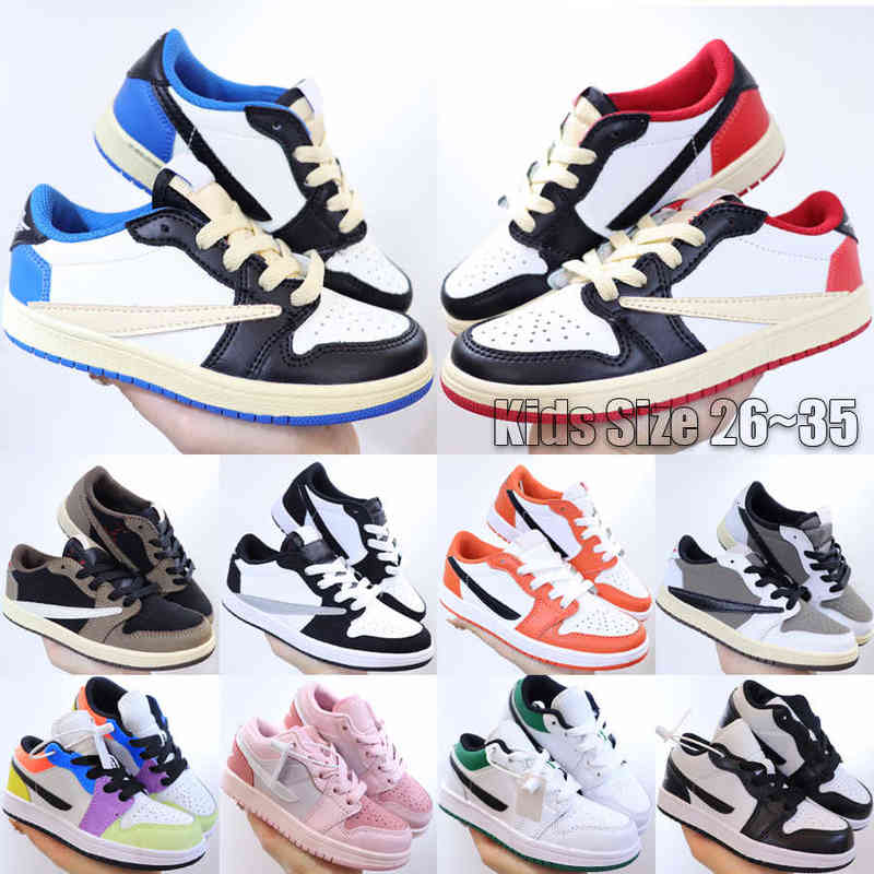 Top 1 1s Low Kids Basketball Shoes Boys Girls Trainers Fragment Travis Scotts Starfish Reverse Mocha Multi-Color Outdoor Children Sneakers, University red
Top 1 1s Low Kids Basketball Shoes Boys Girls Trainers Fragment Travis Scotts Starfish Reverse Mocha Multi-Color Outdoor Children Sneakers, University red