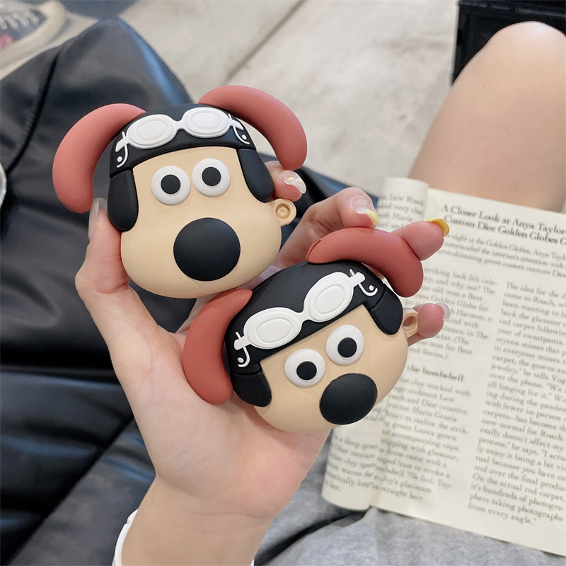3D Pilot Cartoon Dog Bluetooth Headset Cases for Air Pods 1 2 3 Generation Cute Anime Soft Silicone Case for Airpods Pro Charing Box, For airpods 3 2021
3D Pilot Cartoon Dog Bluetooth Headset Cases for Air Pods 1 2 3 Generation Cute Anime Soft Silicone Case for Airpods Pro Charing Box, For airpods 3 2021