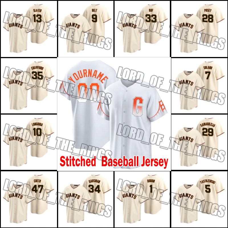 35 Brandon Crawford Baseball Jersey San Francisco Joc Pederson Buster Posey Giants Brandon Belt Evan Longoria Mike Yastrzemski Logan Webb 25 Barry Bonds Joey Bart 28, Man custom jersey (jr)
35 Brandon Crawford Baseball Jersey San Francisco Joc Pederson Buster Posey Giants Brandon Belt Evan Longoria Mike Yastrzemski Logan Webb 25 Barry Bonds Joey Bart 28, Man custom jersey (jr)