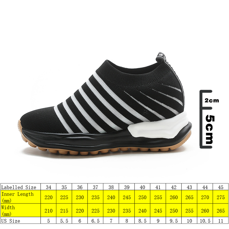 7cm Platform Wedge Sneakers Air Mesh Breathable Womebn Summer Shoes Chunky Sneakers Slip on Slipony Slipon Sneakers Spring, White
7cm Platform Wedge Sneakers Air Mesh Breathable Womebn Summer Shoes Chunky Sneakers Slip on Slipony Slipon Sneakers Spring, White